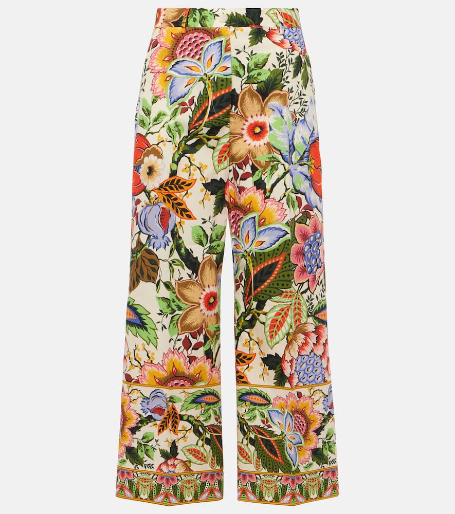Floral cotton culottes
