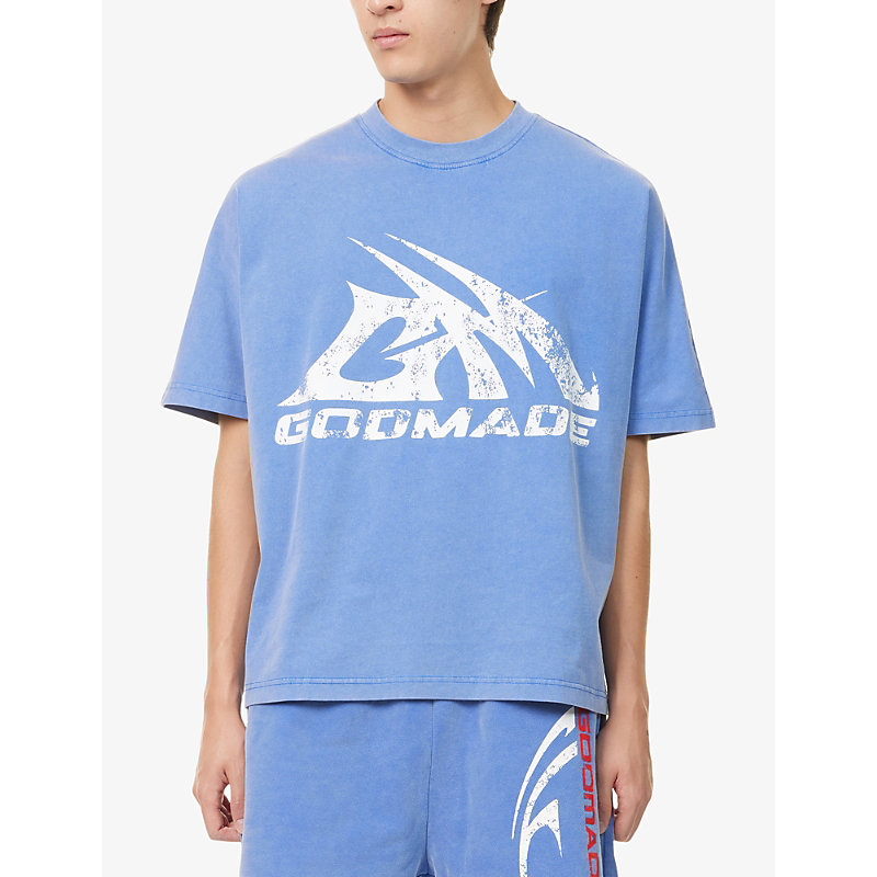 Mens Core Graphic-Print Cotton T-Shirt