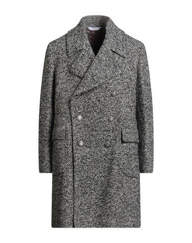 Man Coat Black Size 44 Wool, Polyamide, Acrylic, Polyester
