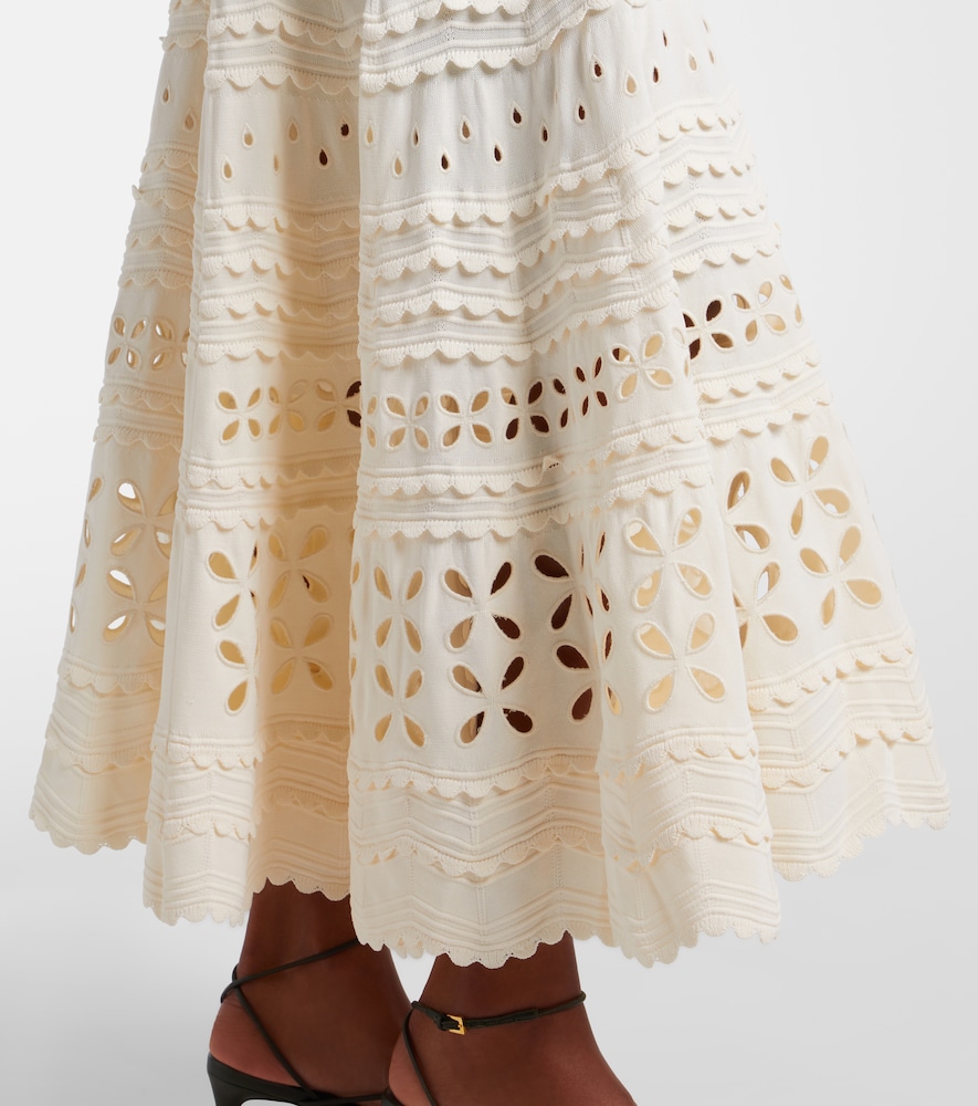 Annisa broderie anglaise midi skirt