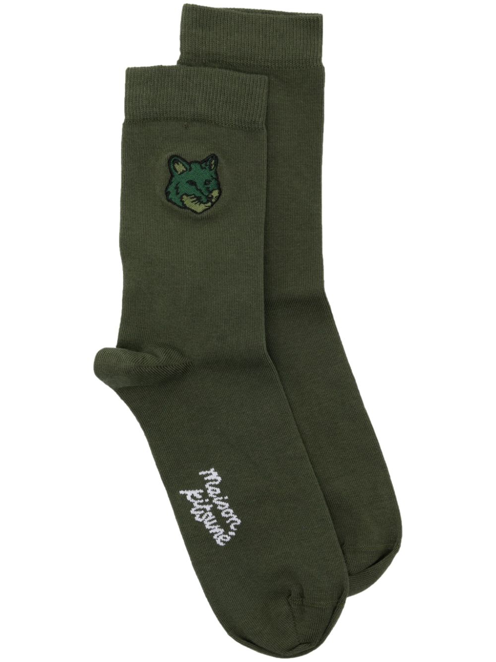 Bold Fox Head socks - Green