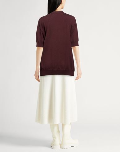 Woman Sweater Burgundy Size 2 Wool, Cashmere
