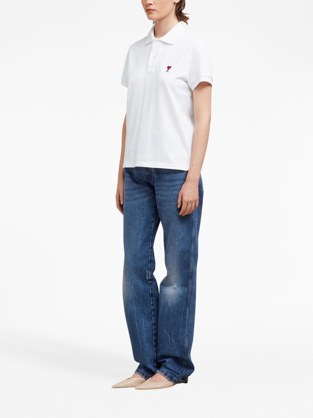 -Ami De Coeur Polo Bianco-Uomo