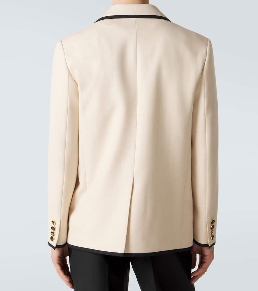 Virgin wool gabardine blazer