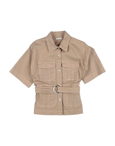L:ú L:ú By Miss Grant Kid Girl Jacket Khaki Size 14 Cotton, Elastane
