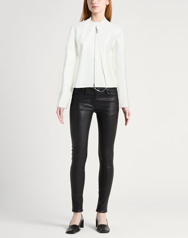 Courrèges Woman Jacket White Size 6 Cotton, Polyurethane, Elastane