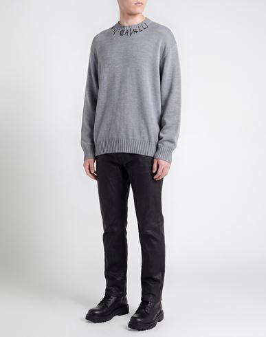 Man Sweater Grey Size M Acrylic, Wool