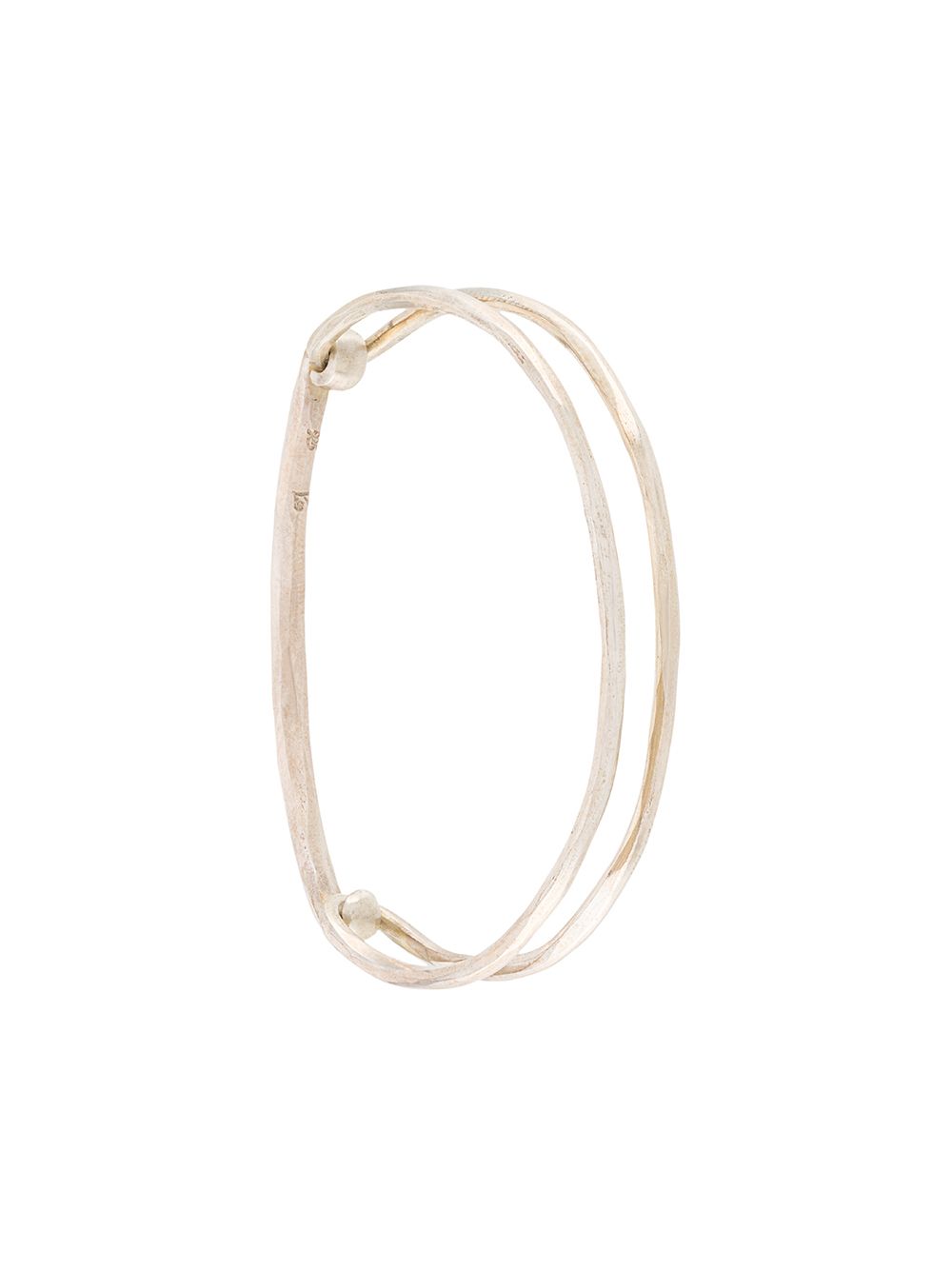 Hammered link bracelet - Silver
