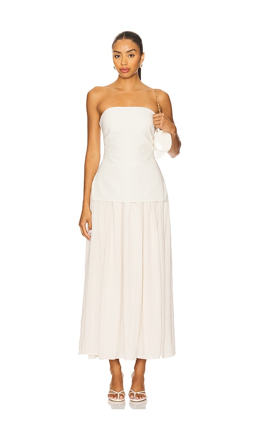 Lovers and Friends Esther Maxi Dress in Ivory. XS also in L, M, S