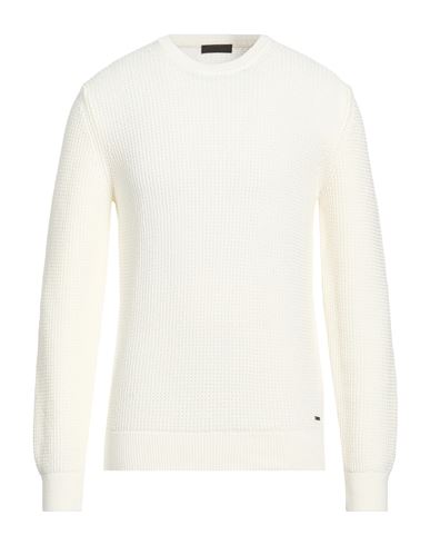 Man Sweater Off white Size M Cotton, Polyacrylic