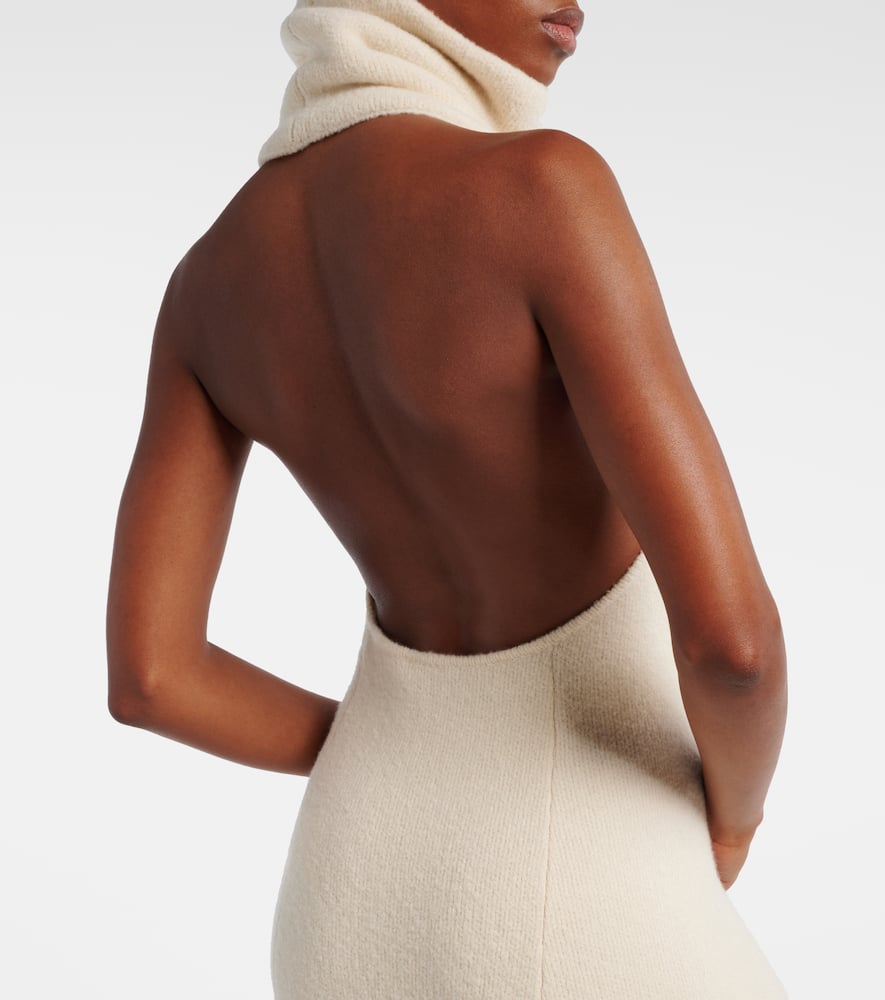 Wool, silk, and cashmere maxi dress