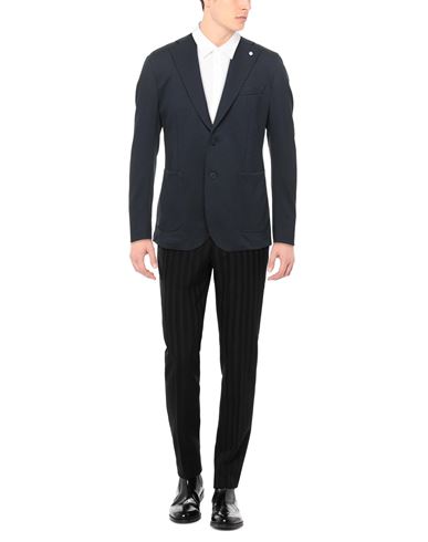 L. b.m. 1911 Man Blazer Midnight blue Size 48 Polyamide, Elastane