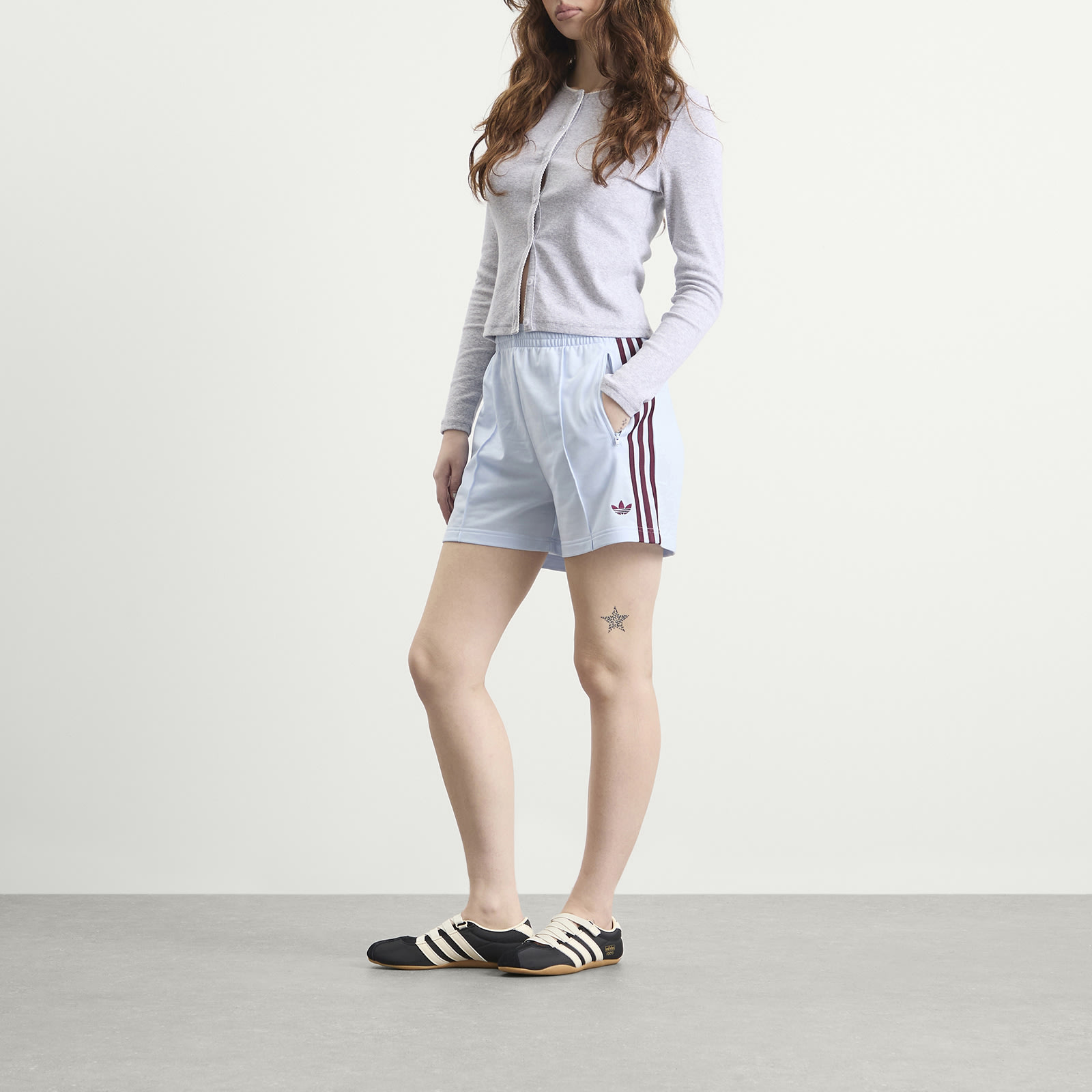 Women's Firebird Shorts in Crystal Sky/Maroon