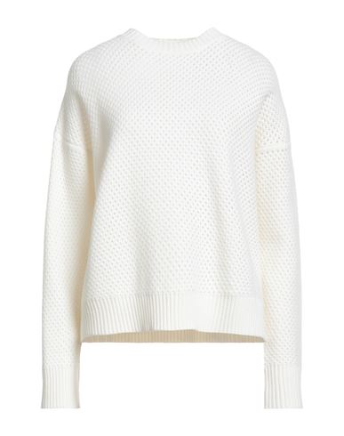 Woman Sweater Ivory Size S Merino Wool, Silk, Cashmere, Ecobrass