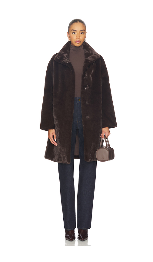 Apparis Blair Coat in Brown. M. Also in L