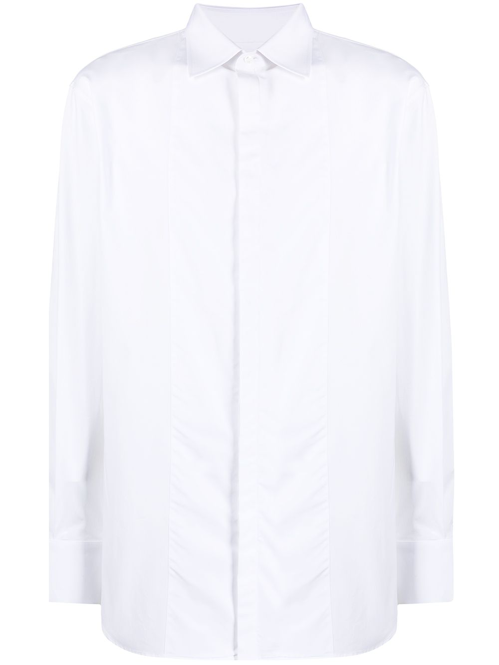 Button-up long-sleeve shirt - White
