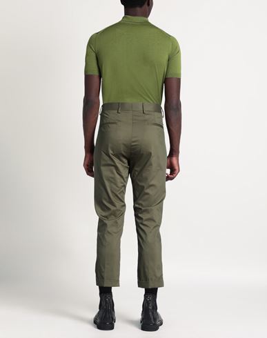 Man Pants Military green Size 30 Cotton, Polyamide, Elastane