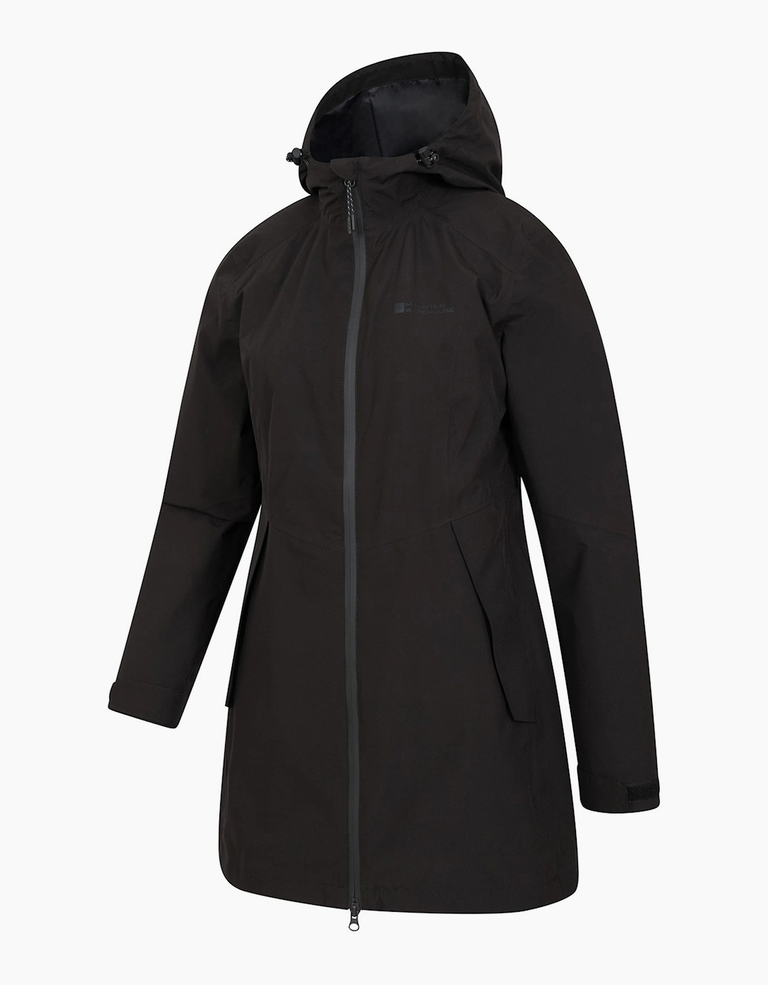 Women's Mountain Warehouse Womens/Ladies Hilltop II Waterproof Jacket - Black