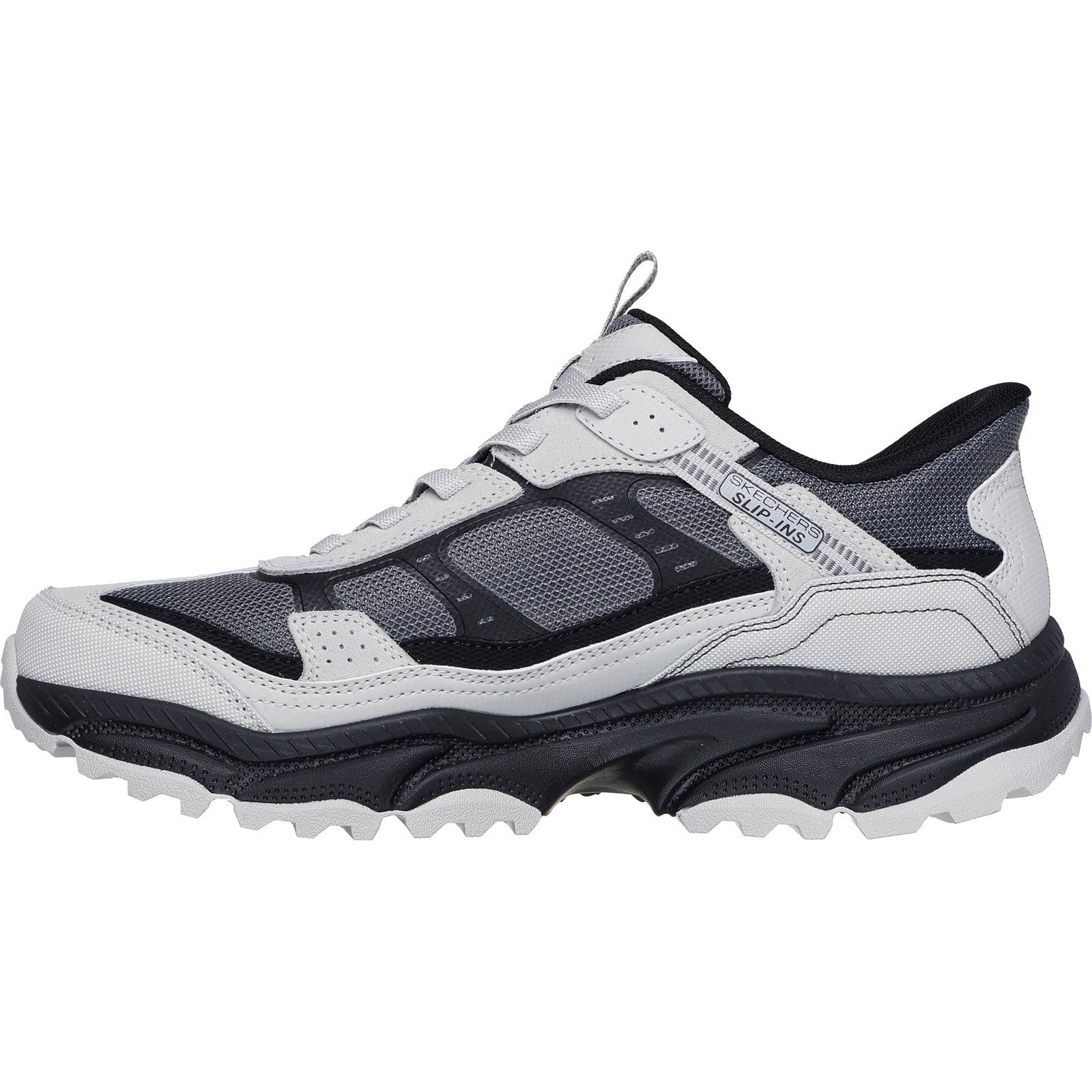 Skechers Mens Vigor at 237744-Gybk Grey/Black Slip on Shoe