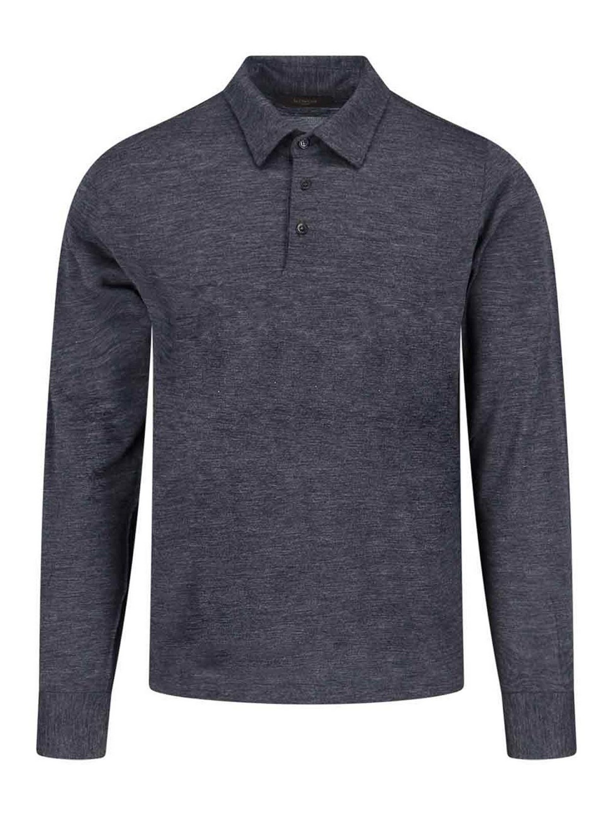 Virgin wool polo shirt