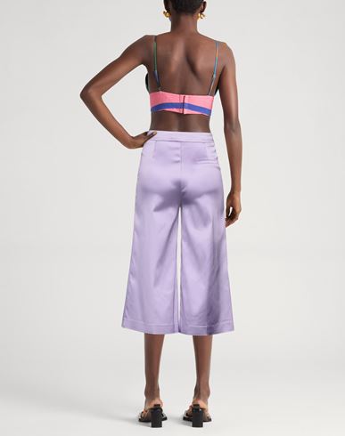 Semicouture Woman Pants Lilac Size 10 Acetate, Polyamide, Elastane