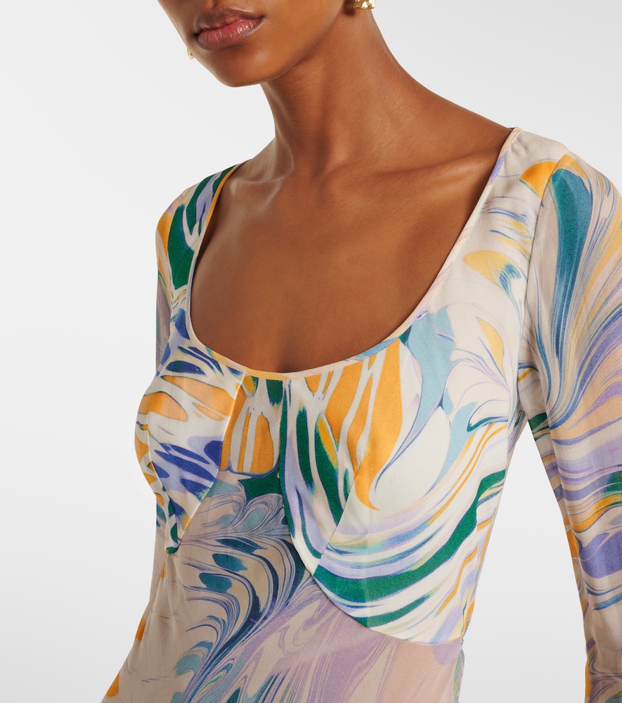 Lois printed maxi dress