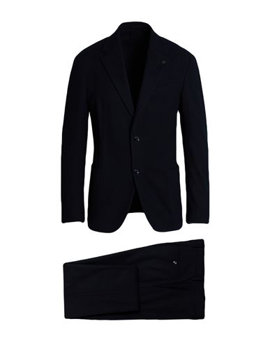 Man Suit Midnight blue Size 40 Polyester, Viscose, Elastane