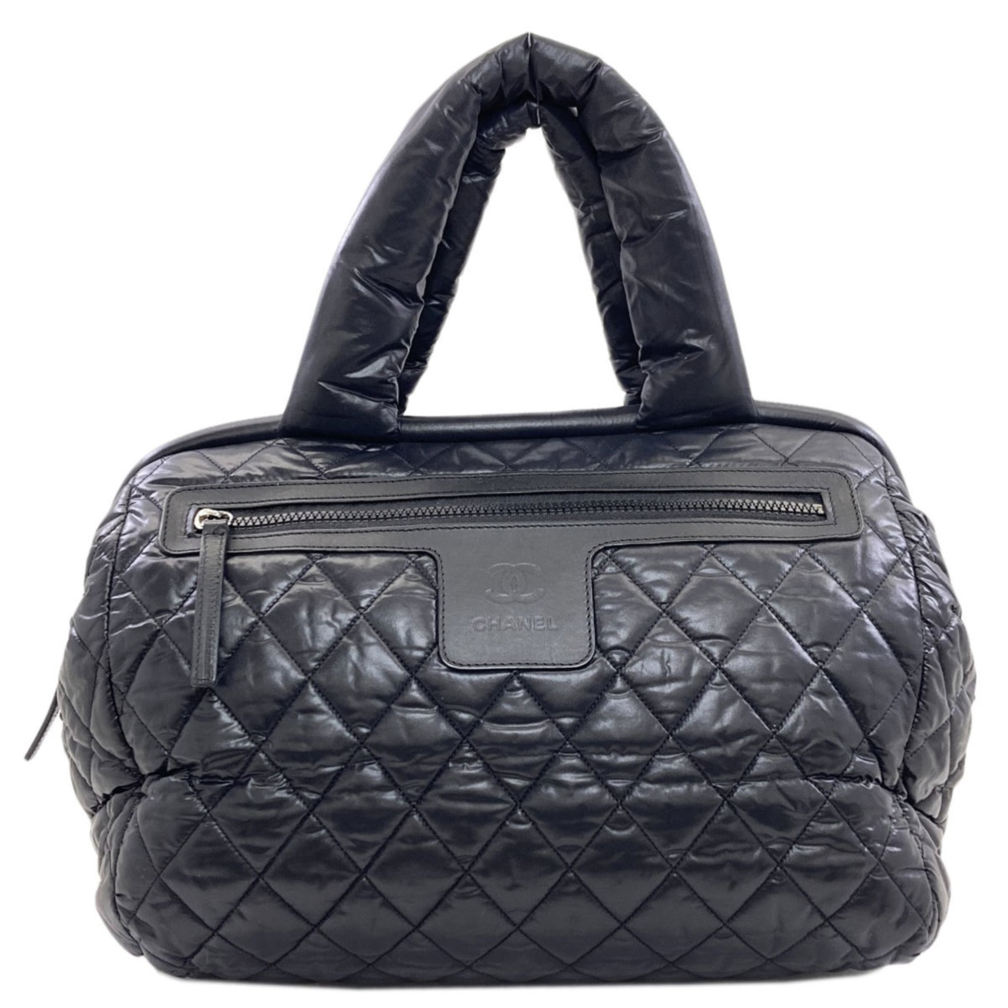 Chanel Black Nylon Boston Bag Pre-Owned