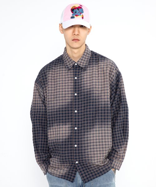 XTS029 Hav Washing Vintage Check Shirt