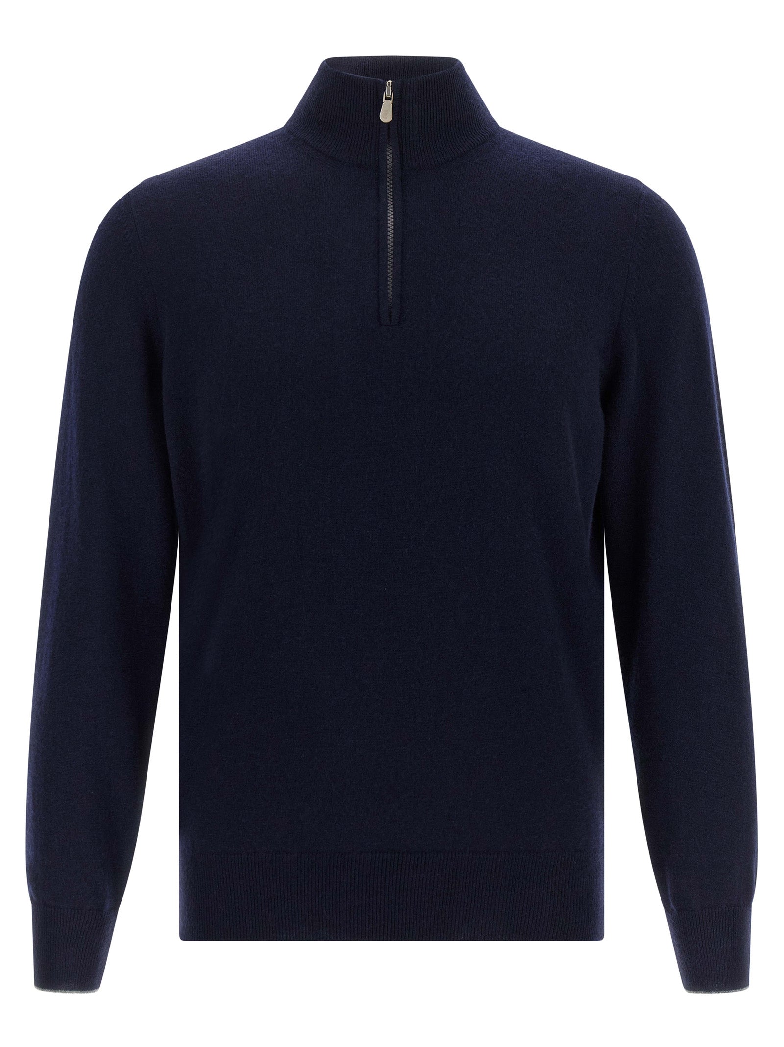 Pure Cashmere Cardigan — Navy