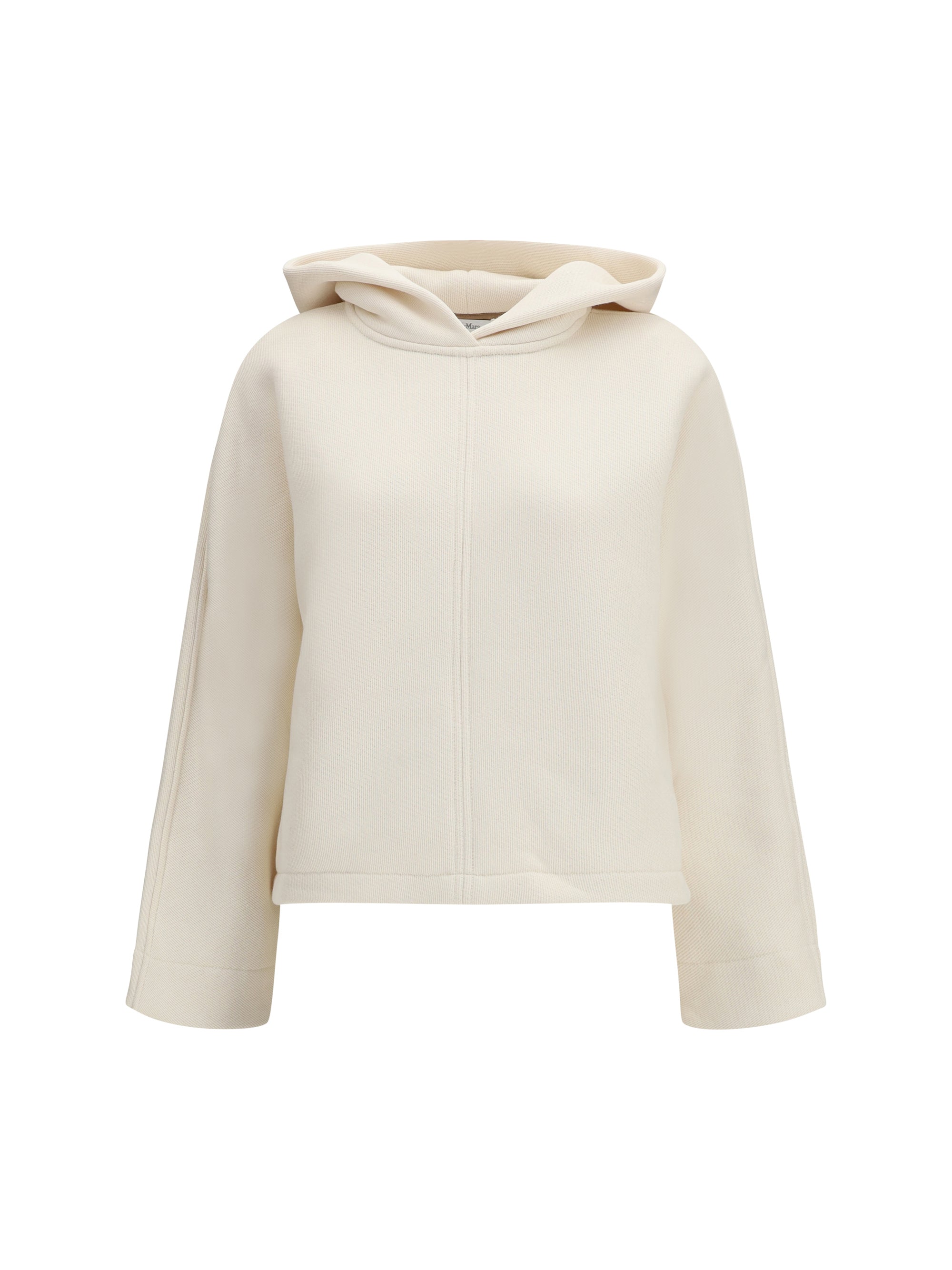 Cotton-Blend Hoodie — Beige