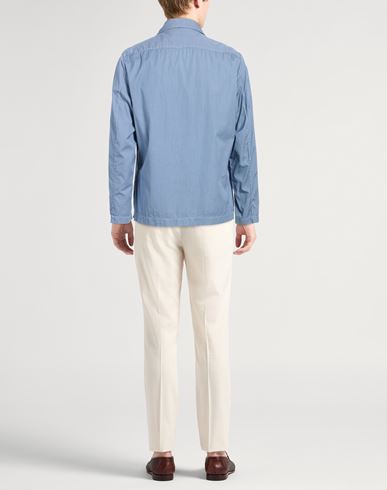 Man Shirt Azure Size L Cotton