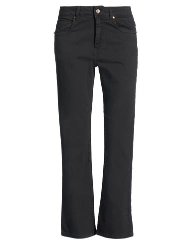 Woman Jeans Black Size 25 Cotton, Elastane