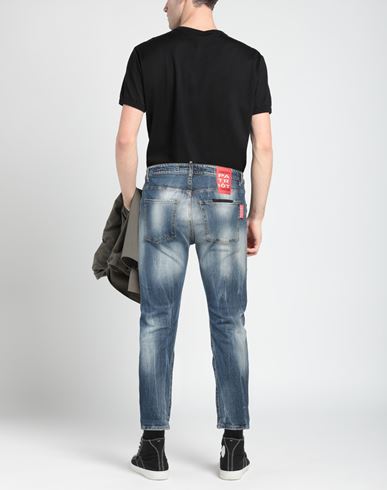 Patriòt Man Jeans Blue Size 32 Cotton, Elastane