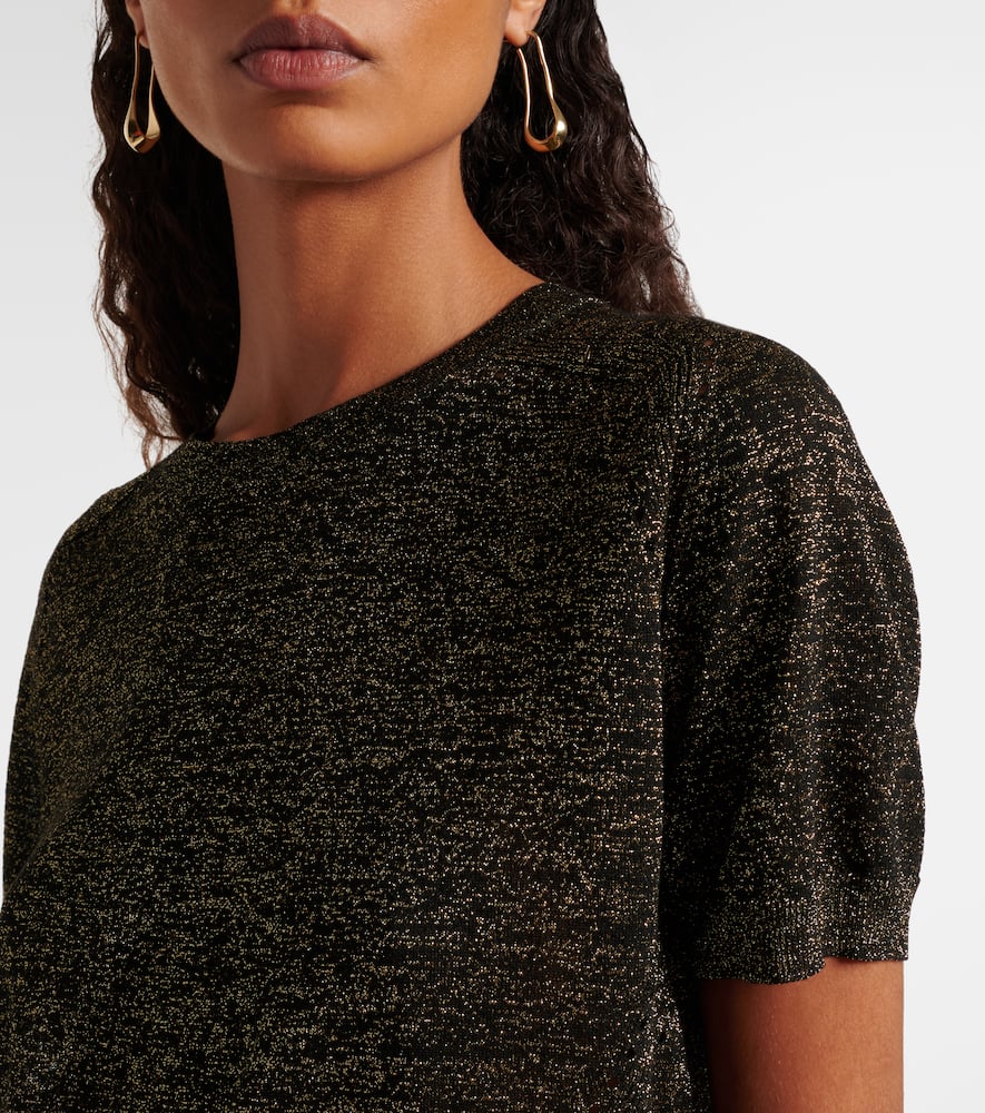 Lille lamé knitted top