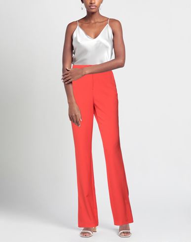 Soallure Woman Pants Coral Size 10 Polyester, Elastane