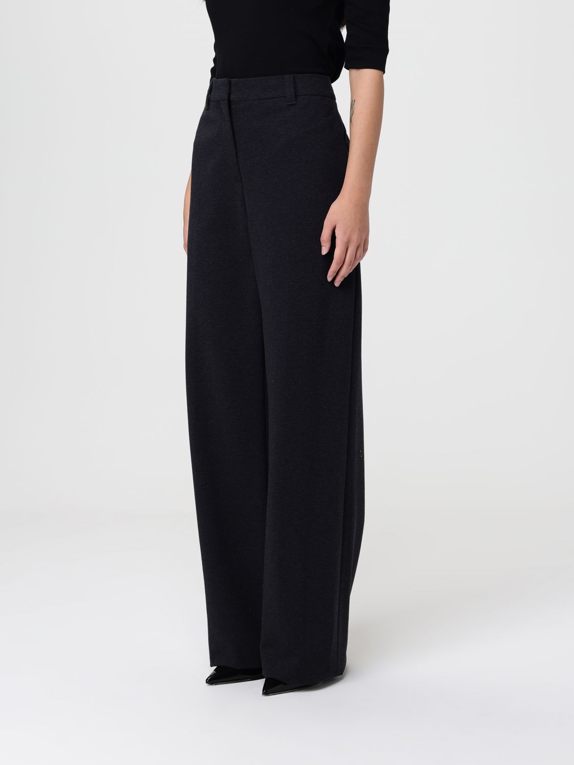 Pants Woman color Charcoal