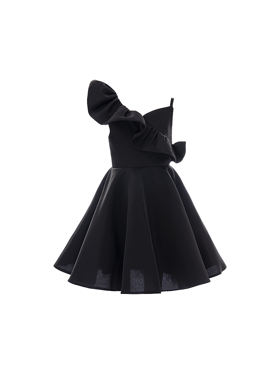 Little Girl's & Girl's Riviera Dress - Black