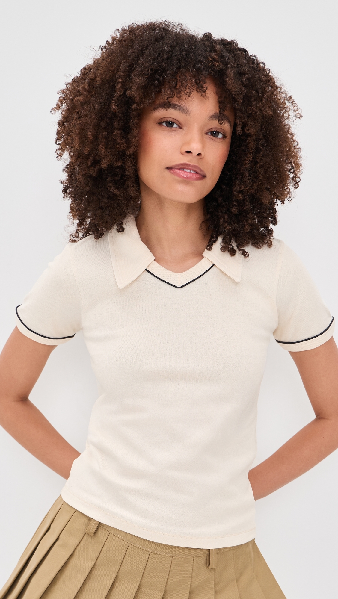 Charlie Top Off White