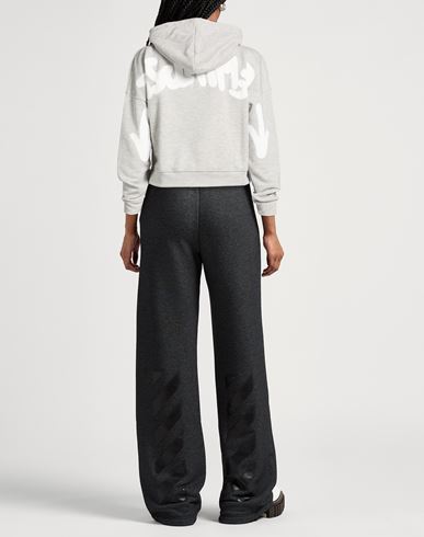 Woman Sweatshirt Grey Size S Cotton, Polyester, Viscose, Lurex