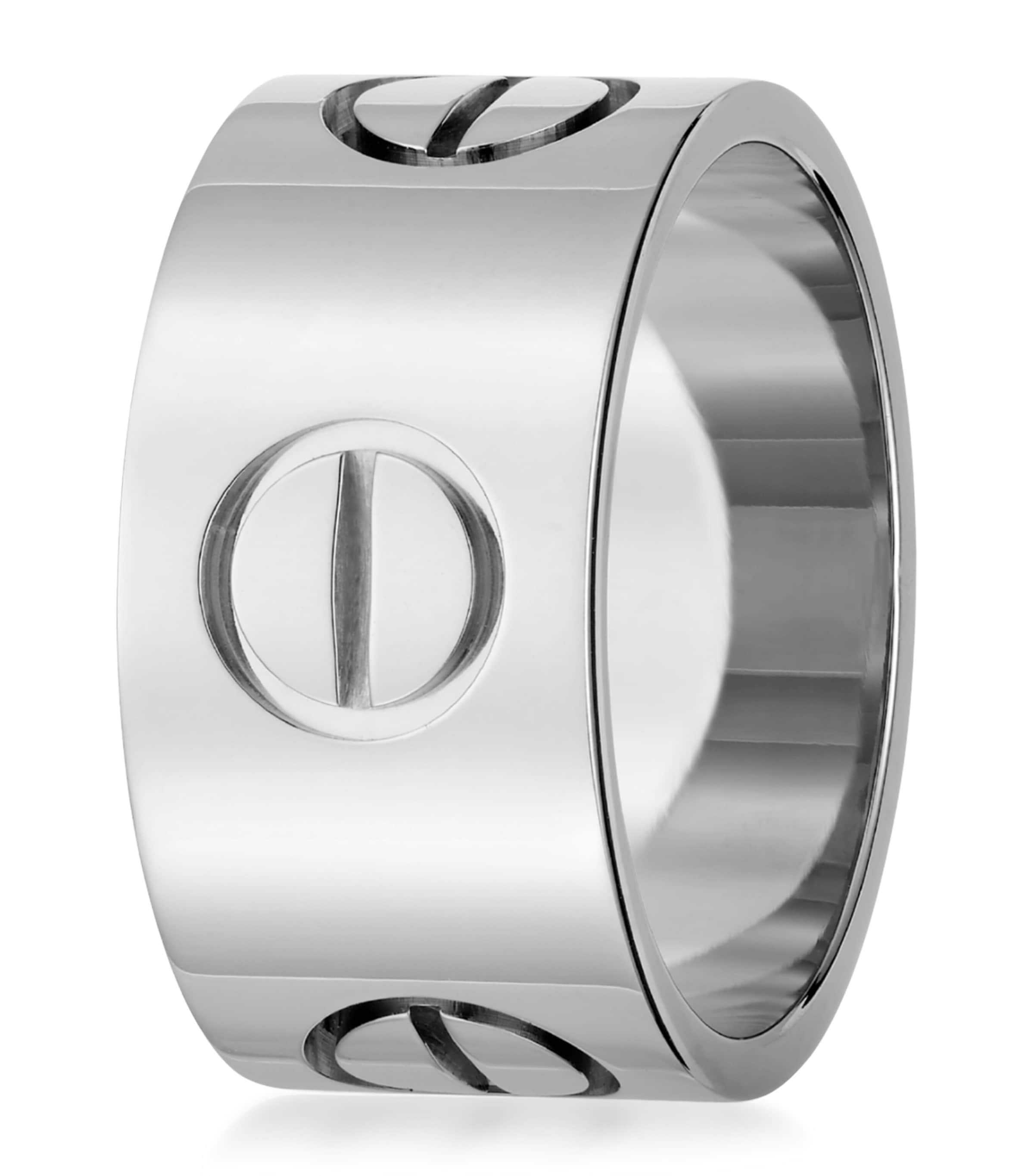 White Gold Love Ring
