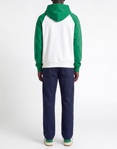 Man Sweatshirt Green Size L Cotton, Polyester