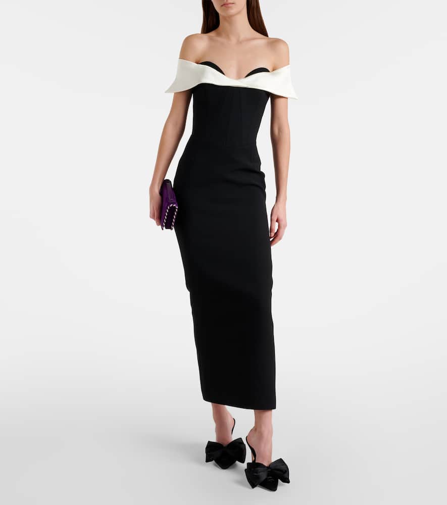 Jacqueline off-shoulder midi dress