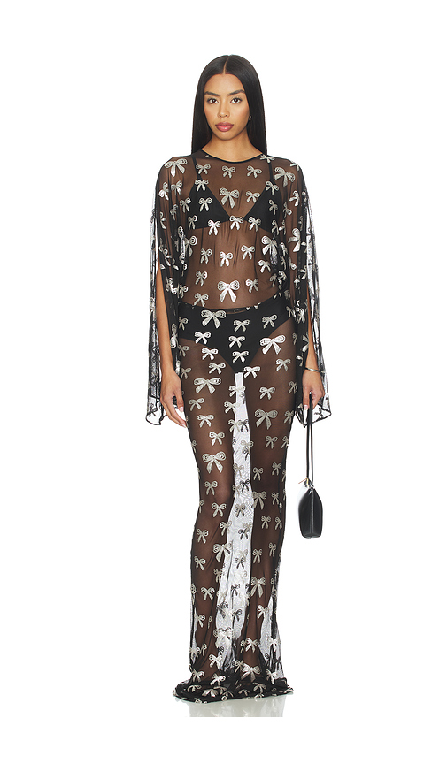 Norma Kamali Reverse Obie Gown With Long Sleeve in Black. L. Also in M, S