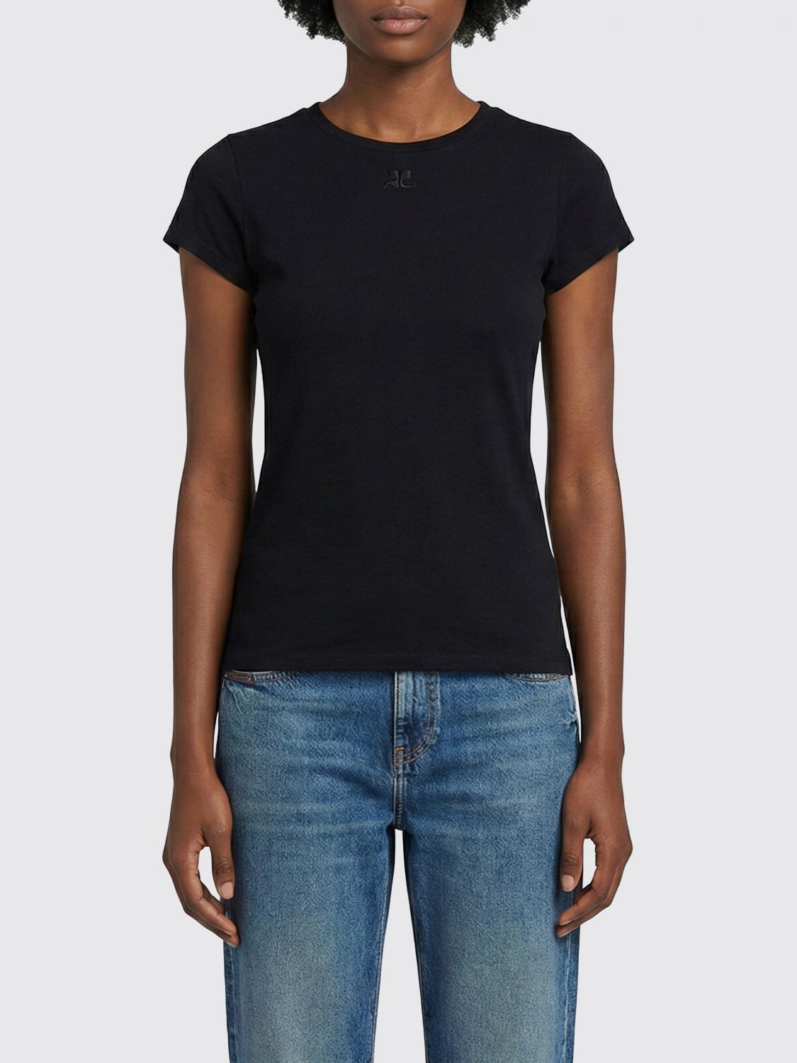 T-Shirt COURRÈGES Woman color Black