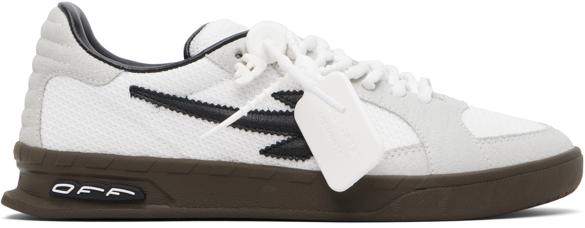 White & Gray End Of Play Sneakers