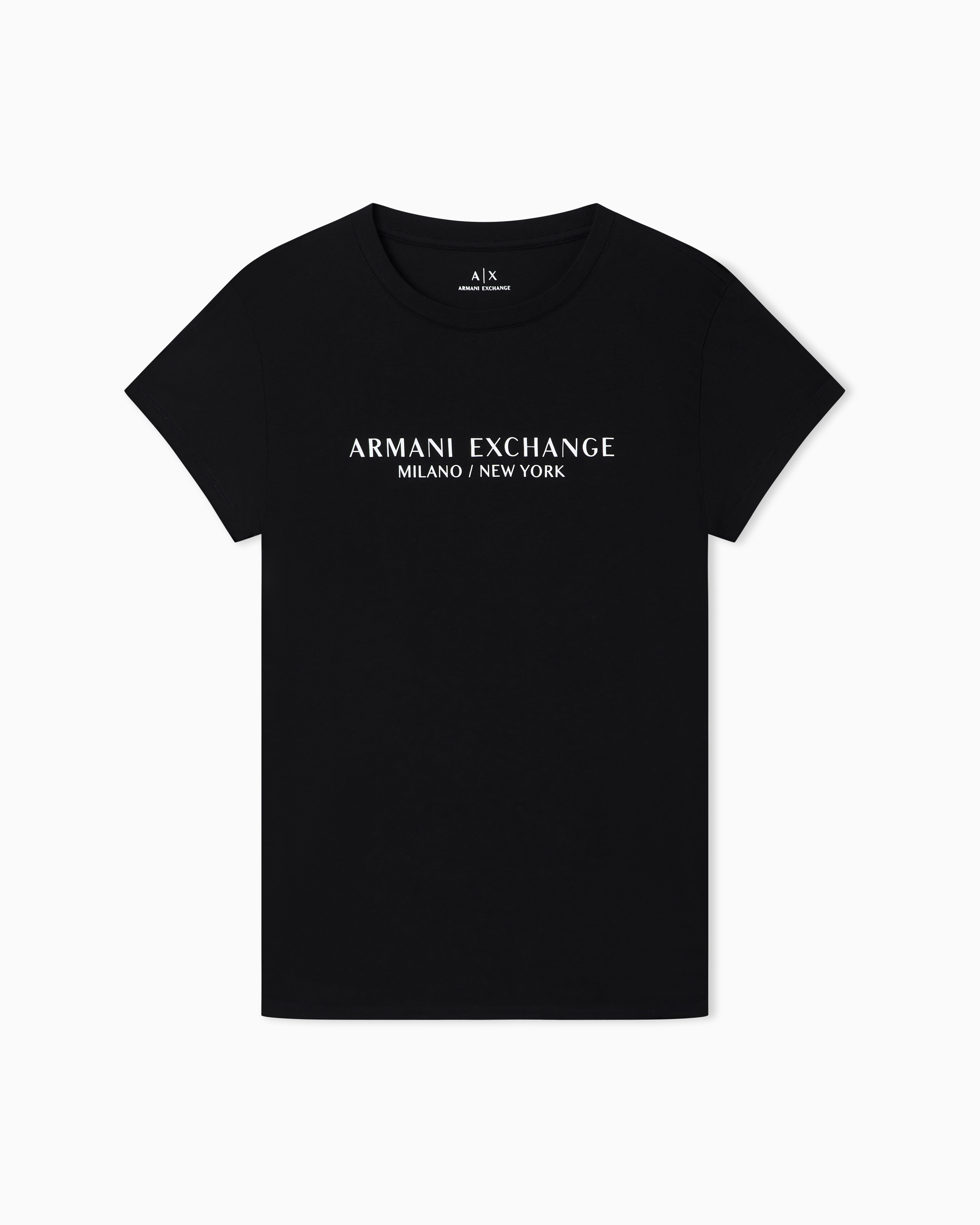 Slim fit T-shirt with Milan New York print
