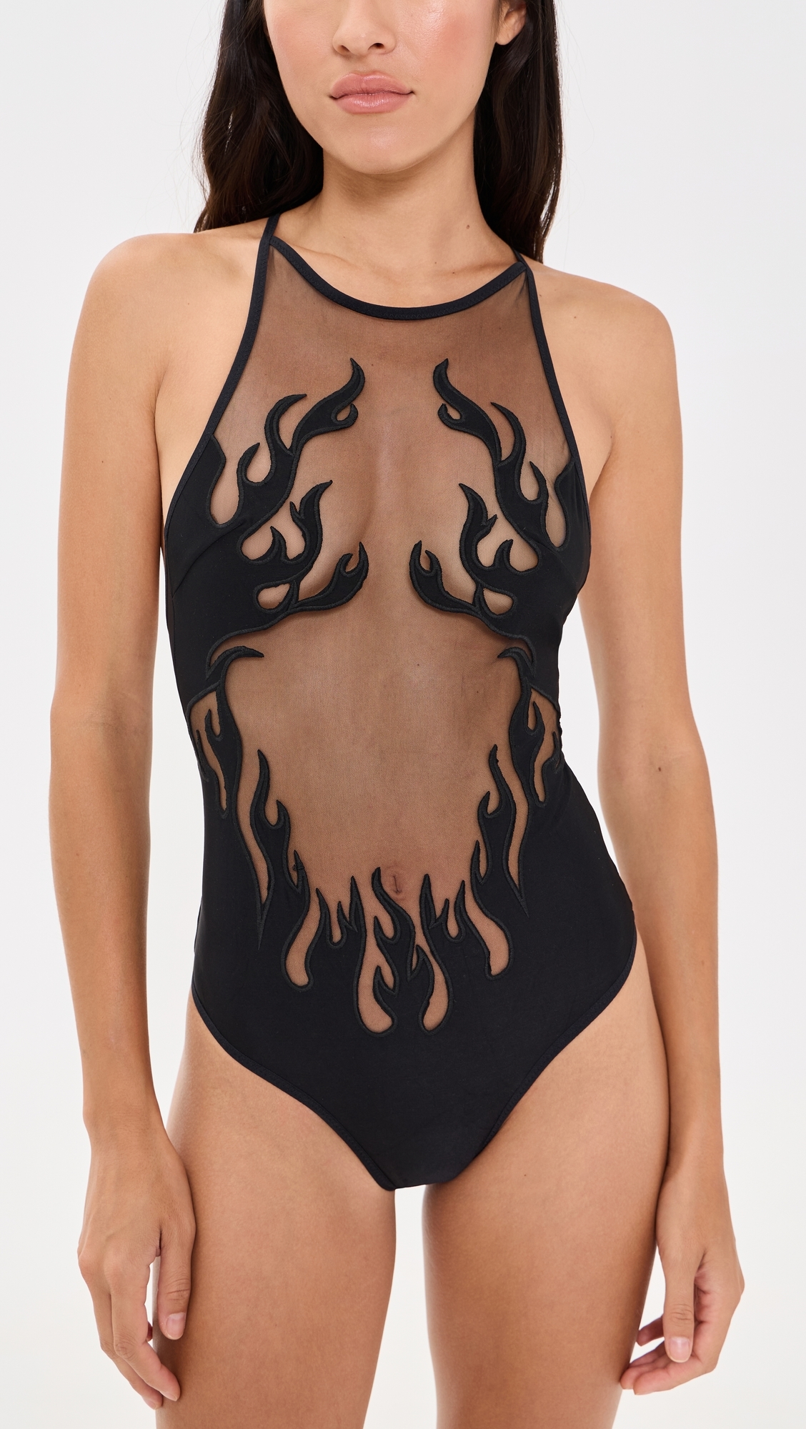 Smokin Mirrors Bodysuit Black