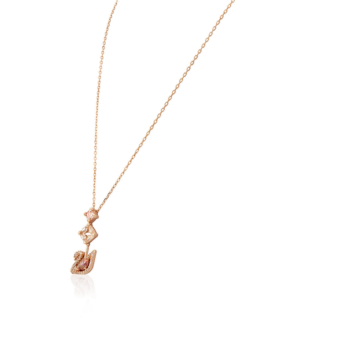 Dazzling Swan Y Necklace