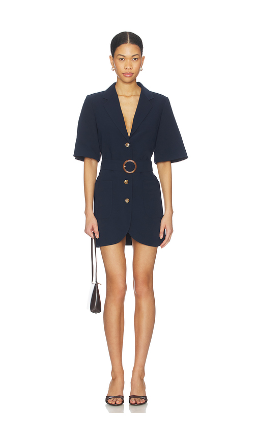 Amanda Uprichard Blake Dress in Navy. L. Also in M, S